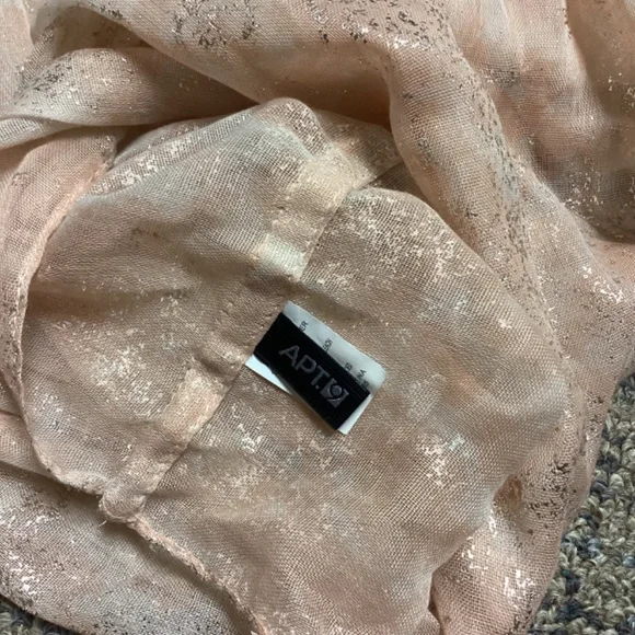 Apt. 9 Dusty Rose w/ Rose Gold Infinity Scarf * NWOT - Picture 3 of 5